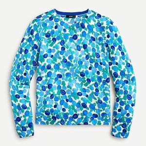 NEW J Crew Margot Sweater in Blueberry Floral